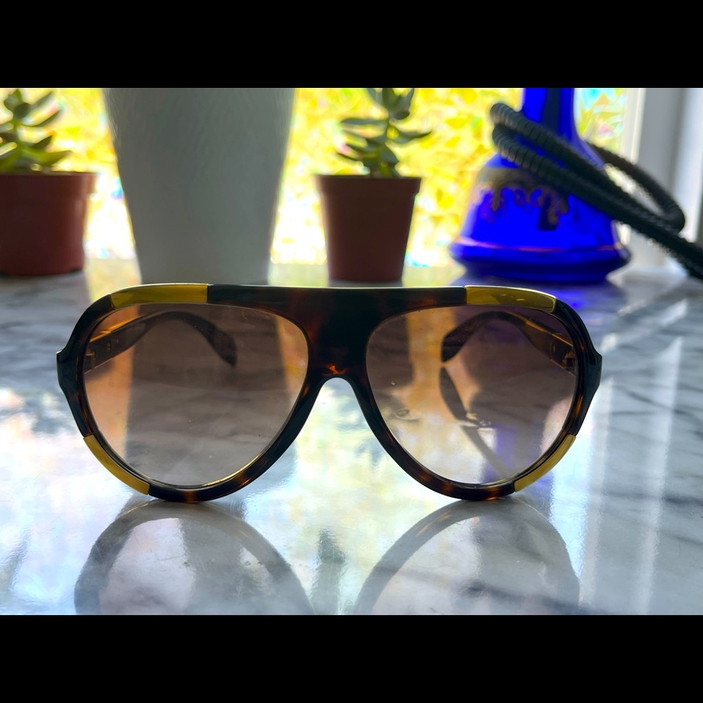 ALEXANDER MCQUEEN ACETATE SUNGLASSES